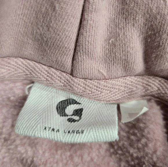 Glossier Dusty Pink Hoodie Sweatshirt XL - Picture 4 of 6